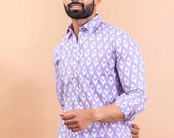Handmade design shirt of Floral Print for Men - Gift Item for occasion