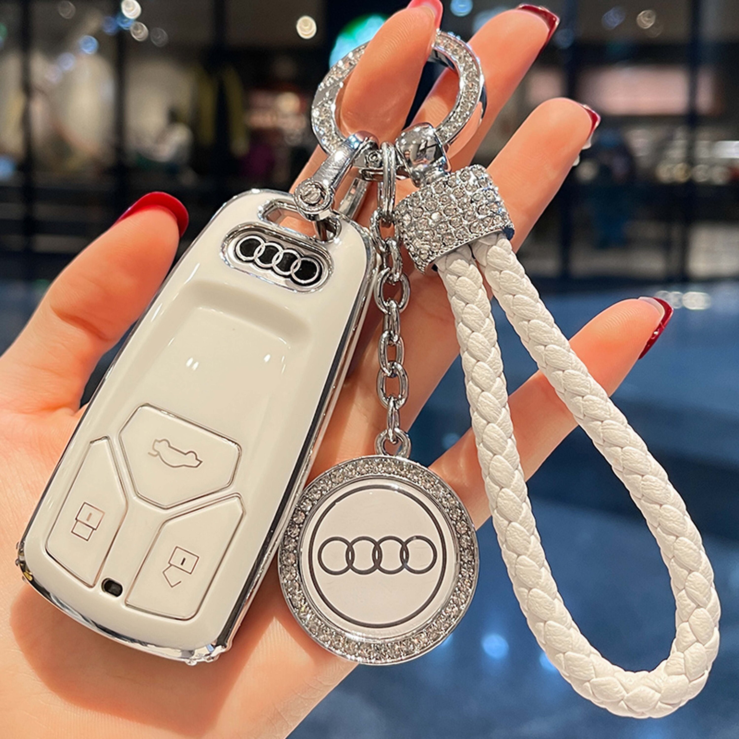 Car Keychain Hook Zinc Alloy Material Car Accessories Double Ring Car Key  Suitable for BMW Keychain Accessories Car Gadgets