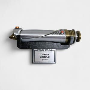 Darth Sidious Lightsaber (Sheev Palpatine) With Optional Vertical/Horizontal/Wall Stand Bild 5