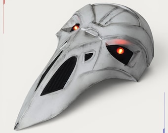 Eleventh Brother Inquisitor Crow Mask With Optional Stand - Lights up Eyes!