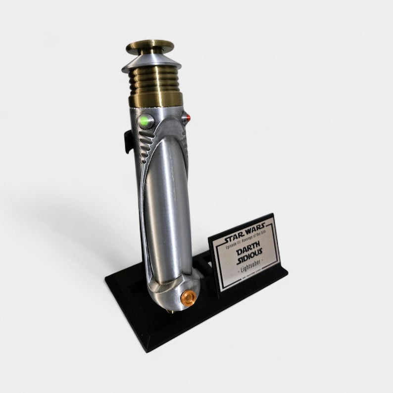 Darth Sidious Lightsaber (Sheev Palpatine) With Optional Vertical/Horizontal/Wall Stand Bild 4
