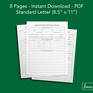 Sitter Information