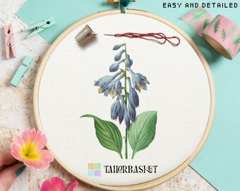 Floral Bouquet Cross Stitch Pattern, Flowers Cross Stitch, Easy Embroidery Pattern, DIY, Art Cross Stitch, Gift for, Included Stitch Guide