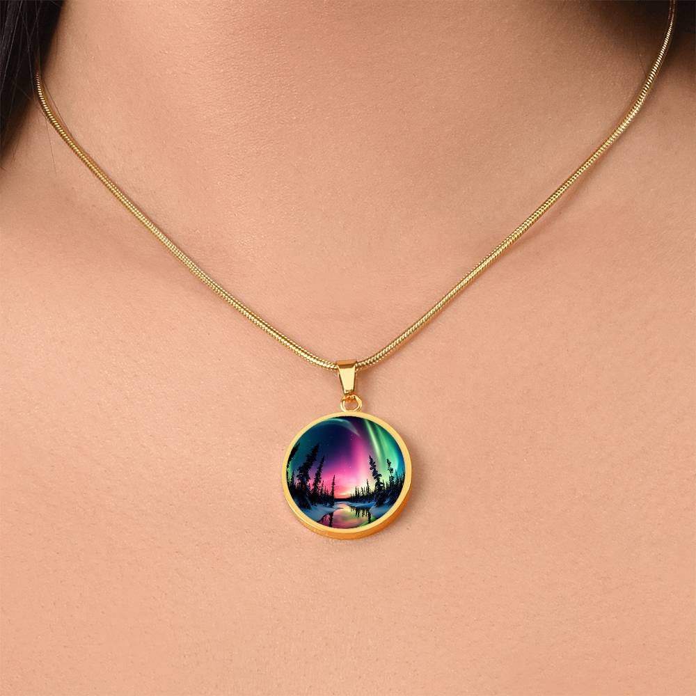 Northern lights イカデザインネックレス Northern Lights Pendant Necklace Custom | Outdoorsy Gift for Her