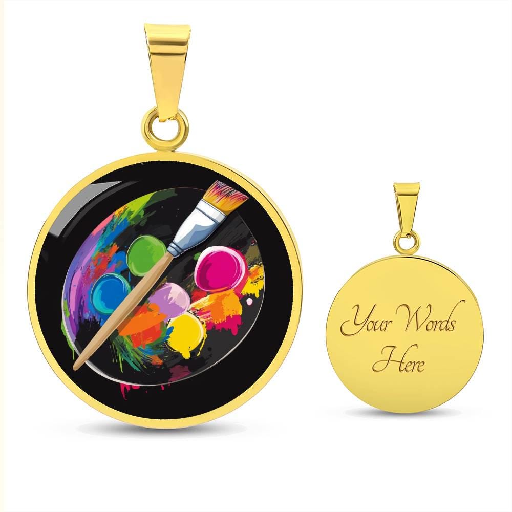 Creative Paint Artist Gift | Whimsical Pendants Necklace Gift-for ...