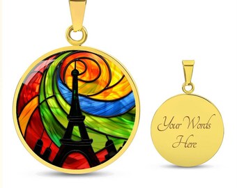 Kritz Collana Donna Torre Eiffel – Placcata Oro – Ciondolo Parigi Con Catena Regolabile 42+5 Cm - 3