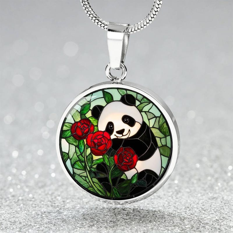 Panda Necklace - Etsy