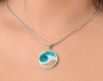 Ocean Necklace Gift for Wife | Oceanic Bracelet Gift for