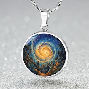 Spiral Fibonacci Necklace Gift 4 Her | Personalized Fibonacci Pendant Charm Necklace, Bracelet Keyring | Geometric Science Teacher Jewelry