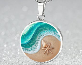 LOVE OCEAN 50cm変更 necklace zxcs Titanic Ocean Heart Love Forever