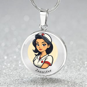 Personalized Stethoscope Necklace with Name Gift 4 Nurse | Custom Charm Pendant Jewelry 4 Medical Professional | Nurse Bracelet, Keychain