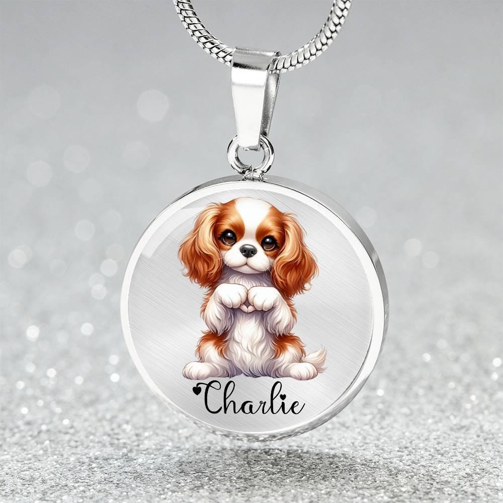 Portachiavi Acrilico Con Cane Cavalier King Charles Spaniel – Ciondolo Per Chiavi E Borsa – Regalo Per Amanti Dei Cani