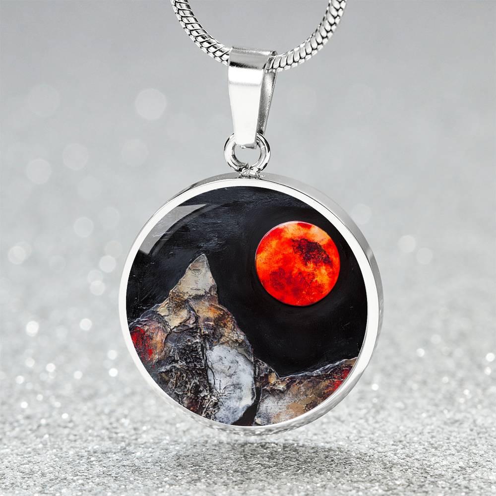 Blood Moon Mountain Necklace Personalized-gift-for-her