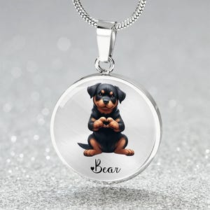 Rottweiler necklace - Etsy 日本