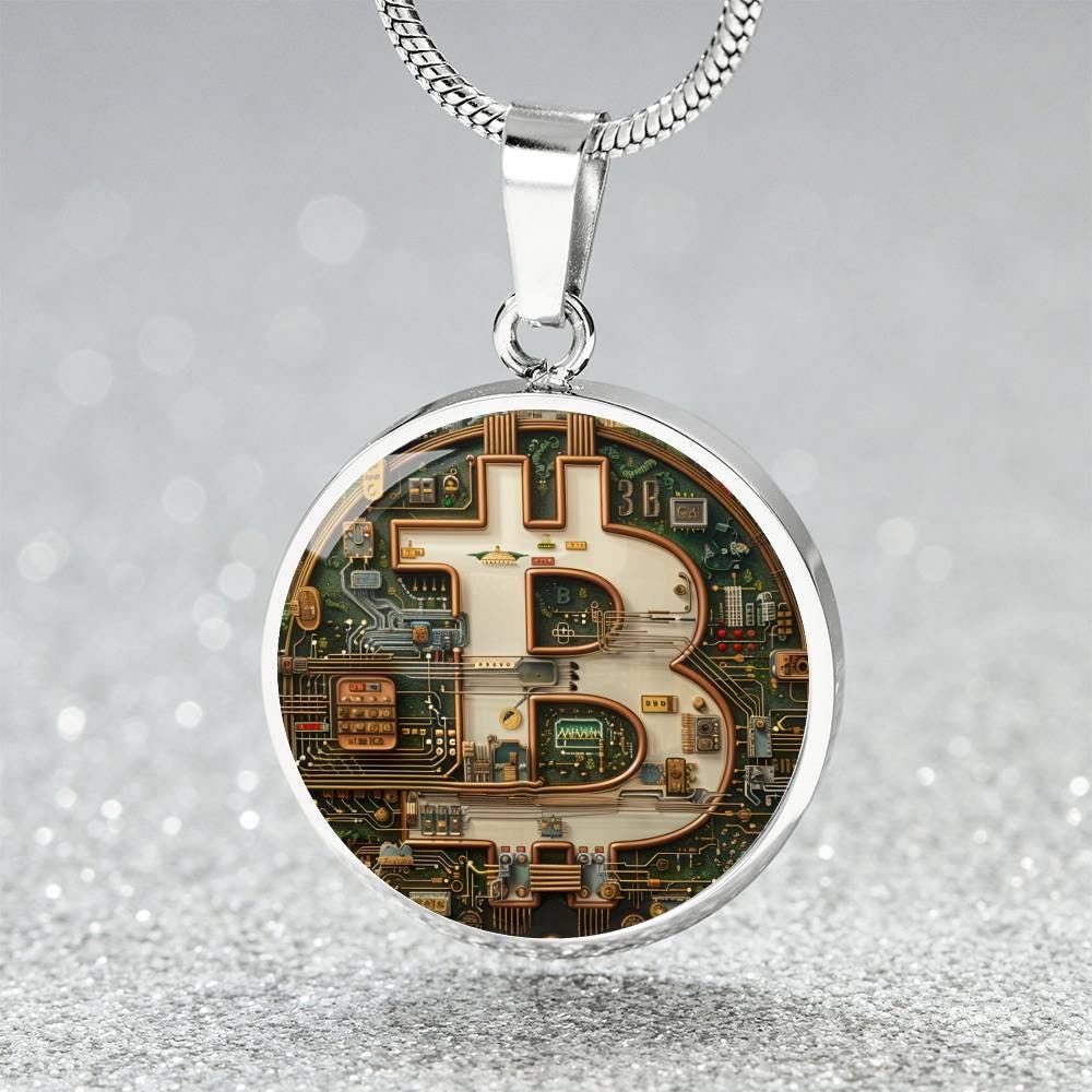 Bitcoin Necklace - Etsy