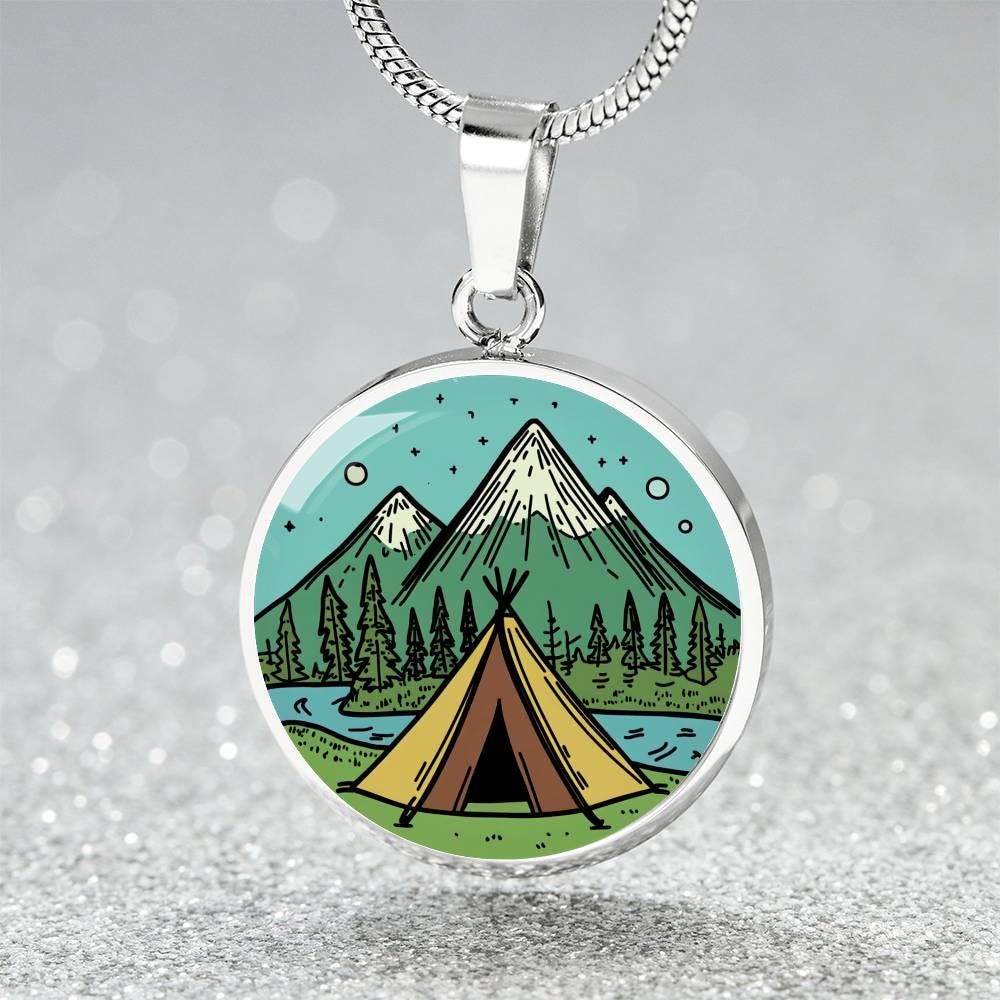 Outdoorsy Jewelry Gift for Camping Lover | Mountaineer Bracelet BirthdayPresent | Mountain-Lovers Keychain Gift 4 Him | Mountain-Lovers Gift