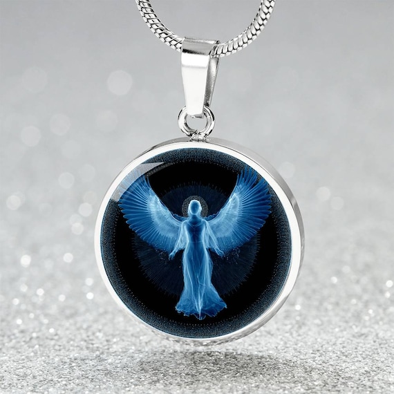 Guardian Angel Pendant Necklace, Bracelet or Keychain | Ethereal Guardian Angel Pendant Necklace, Bracelet or Keychain | Ethereal