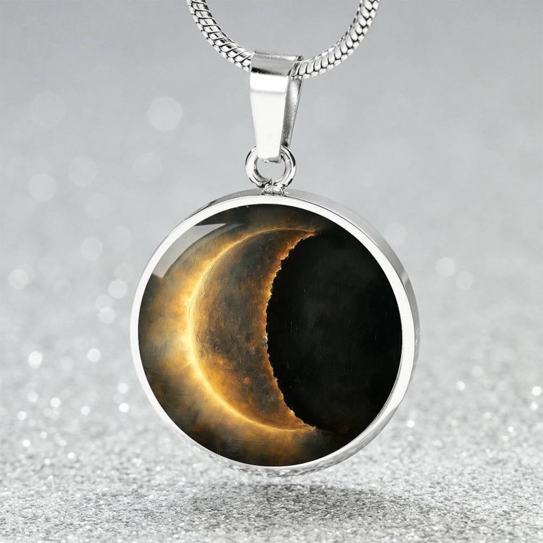 Partial Solar Eclipse Jewelry Personalized-gift-for-her