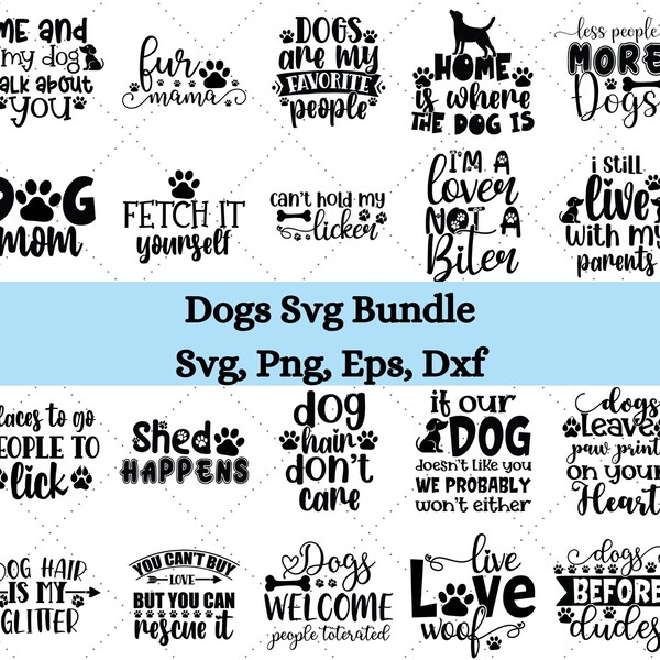 Dog svg bundle, dog mom svg, Paw svg, dog lover svg, fur mom svg, pawsitive svg, puppy svg, dog sayings svg, dog clipart,  paw print svg