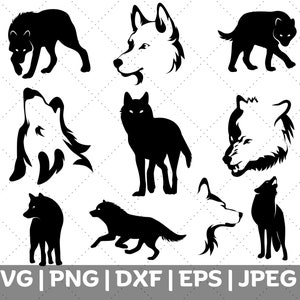 howling wolf svg bundle\ wolf svg bundle\ wolf silhouette\ wolves svg\ wolf head svg\ wolf dxf\ Wolf Cut Files For Cricut\ werewolf svg