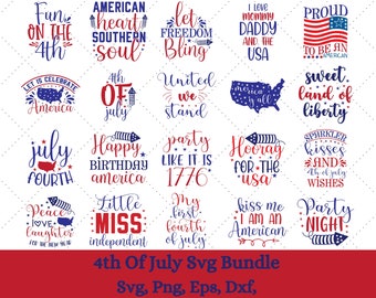 4th of July SVG Bundle, July 4th Svg, Independence Day Svg, patriotic svg, Fourth of July Svg, America svg, USA Flag, Independence Day Shirt