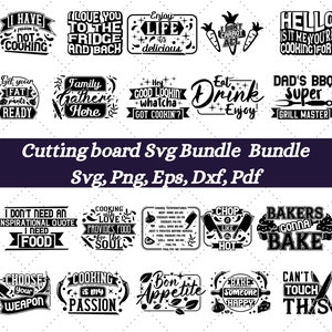 Cutting Board Svg Bundle, Kitchen Svg Bundle, Kitchen Cut File, Cooking Svg, Potholder Svg, Cutting Board Laser Png, Cut File Cricut