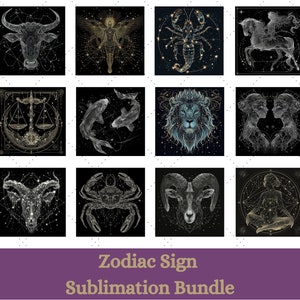 Sternzeichen Sublimation Design, Sternbild JPG, Horoskop JPG, Sternbild, Sternzeichen, Sternzeichen