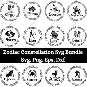 Gwiazda Zodiaku Konstelacja Svg Png, zodiak Svg, horoskop Svg, pliki do cięcia Cricut Svg, konstelacja gwiazd, znak zodiaku Svg, znak zodiaku Svg,