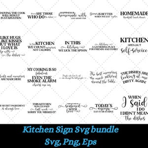 Kitchen Sign Svg Bundle, Kitchen Cut File, Baking Svg, Cooking Svg, Potholder Svg, Kitchen Quotes Svg, Cutting Board Png, Cut File Cricut