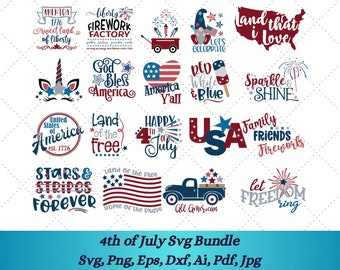 4 juli SVG-paket, 4 juli Svg, Självständighetsdagen Svg, patriotisk svg, Fjärde juli Svg, Amerika svg, USA-flagga, Självständighetsdagen-tröja