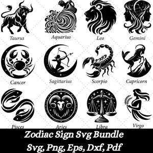 Star Zodiac Constellation svg Png, zodiac svg, horoscope svg, cricut svg cutting files, star constellation, star sign svg, zodiac sign svg