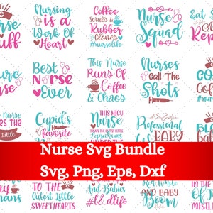 Nurse SVG Bundle, Nurse Quotes, Nurse Sayings, Nurse Clipart, Nurse Life SVG, nursing svg, Nurse shirt SVG bundle, Nurse Mom Svg, Cut File