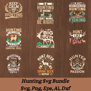 Hunting Svg Bundle, Hunter Svg, Deer Hunting Svg, Hunting Clipart, Hunting Cut Files For Cricut, Antlers Svg, Fishing Svg, Deer Hunter Svg