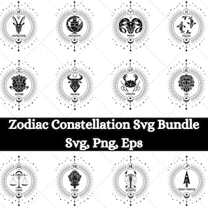 Gwiazda Zodiaku Konstelacja Svg Png, zodiak Svg, horoskop Svg, pliki do cięcia Cricut Svg, konstelacja gwiazd, znak zodiaku Svg, znak zodiaku Svg,