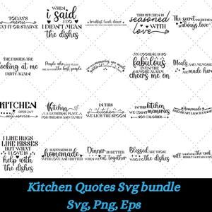 Kitchen Svg Bundle, Kitchen Cut File, Baking Svg, Cooking Svg, Potholder Svg, Kitchen Quotes Svg, Cutting Board Laser Png, Cut File Cricut