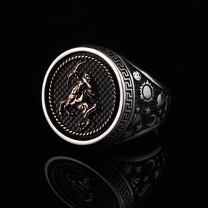 Sagittarius Zodiac Ring,Handcrafted Zodiac Jewelry,Sagittarius Ring,Special Occasion Gift,Astrology Jewelry,Gift for boyfriend,Best Gift