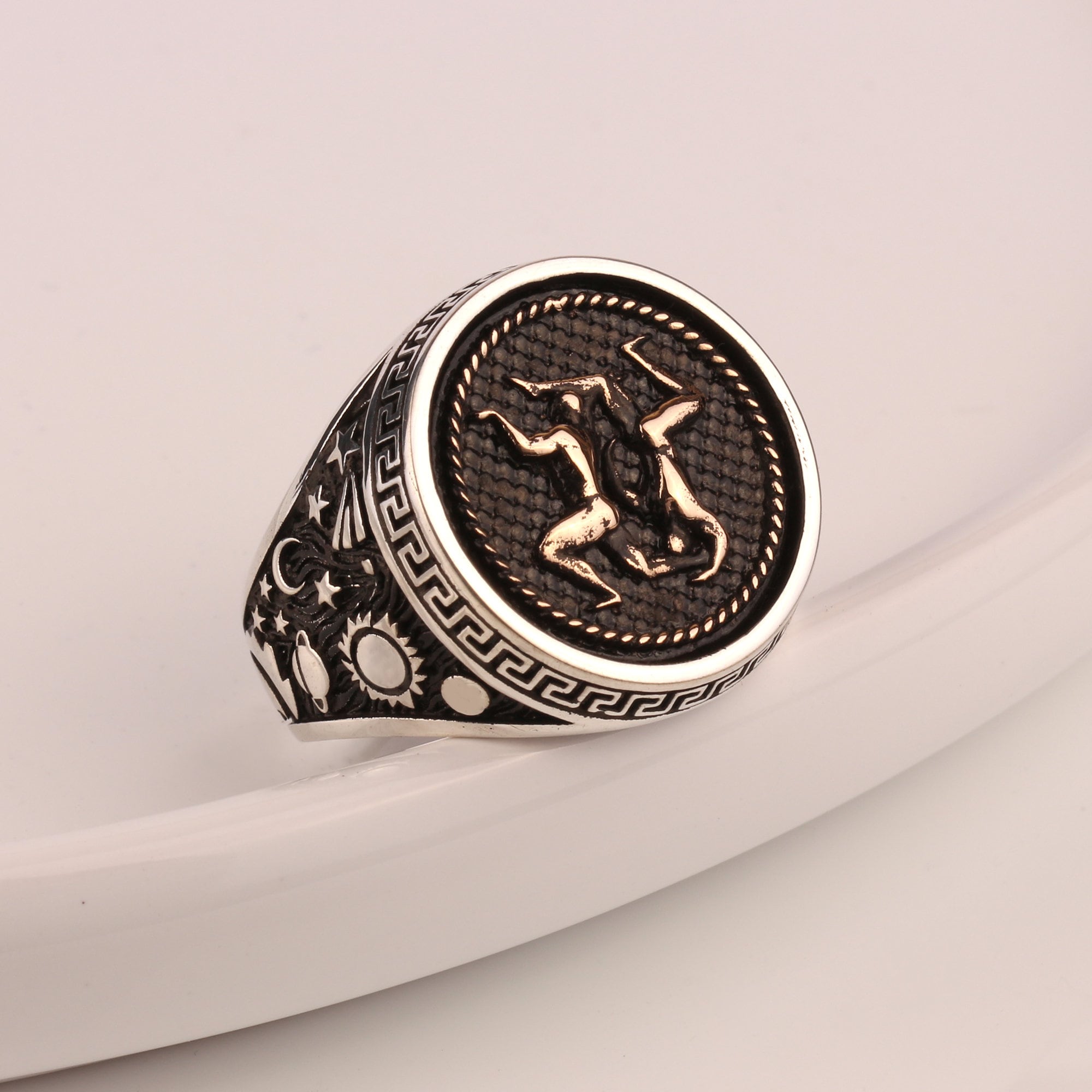 Gemini Zodiac Silver Ring, Zodiac Sign Ring, Gemini Jewelry, Horoscope ...