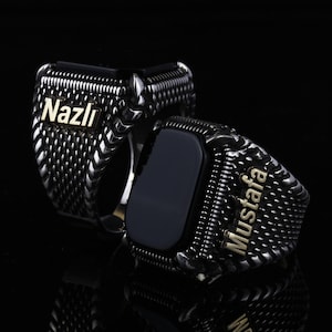 Anillo de nombre personalizado, anillos de hombres con letras iniciales, anillo inicial personalizado, anillo inicial para hombres, anillo de apellido, regalos para ella, regalo de marido