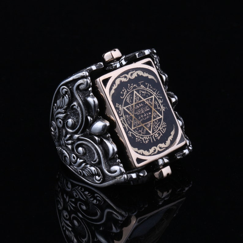 Seal of Solomon Silver Ring,secret Seal of Solomon Ring,prophet Magic ...