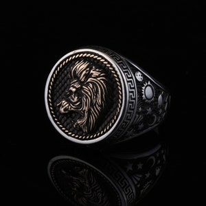 Leo Horoscope Ring, Leon Ring, Leo Zodiac Jewellery,Astrology Ring,Horoscope Jewellery,Birthday Gift,Gift for him,Anniversary Gift,Gift ring
