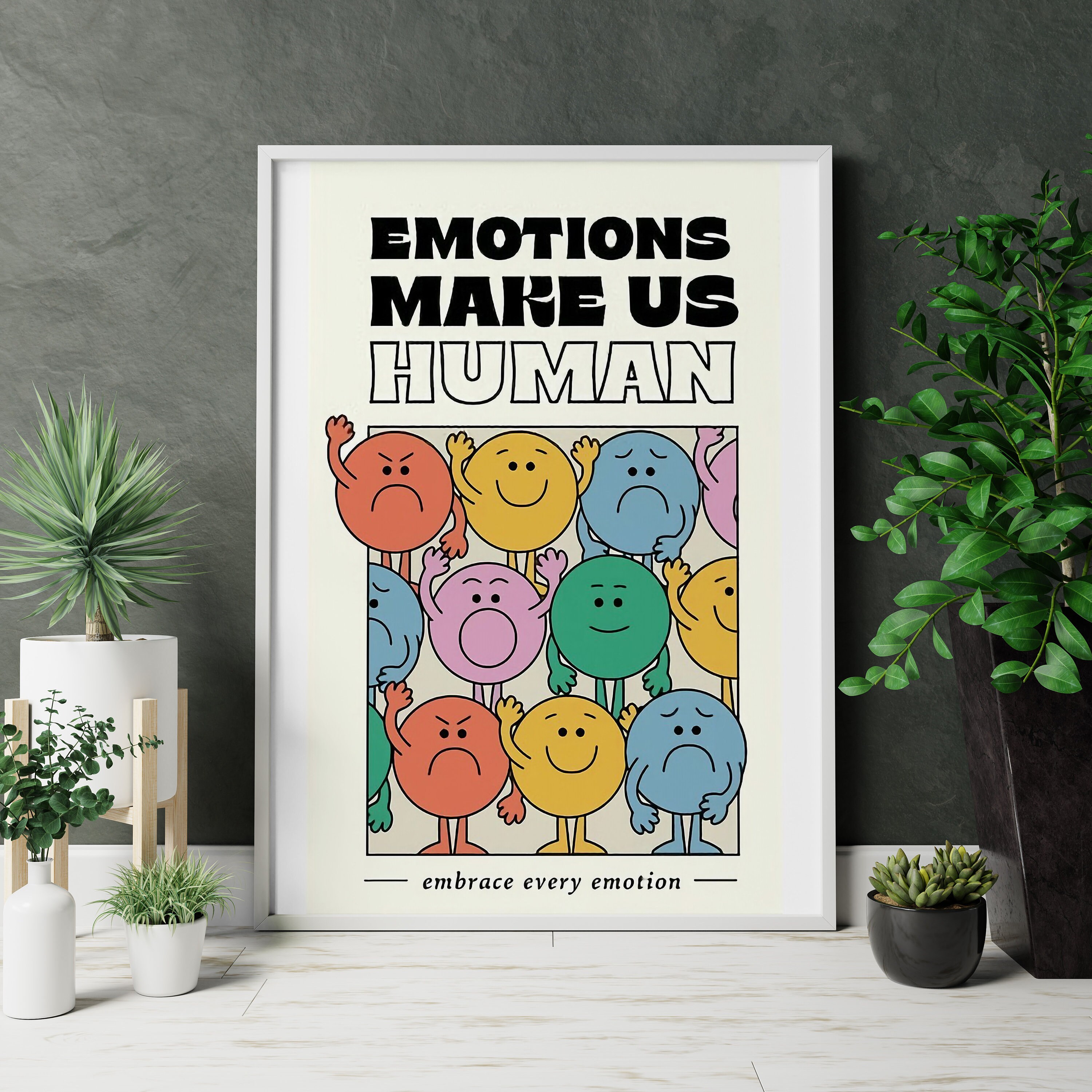 Zones of Regulation Poster, Feelings Poster, Emotions Chart, Calm