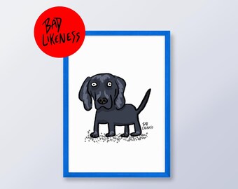 Bad Pet Portrait, Custom Ugly Portrait, Funny Dog Drawing, Personalised Cartoon, Digital Art