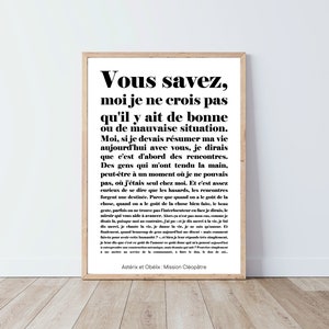 Kultfilm-Zitatplakat - Asterix- und Obelix-Plakat - You Know I Don't Faith... - digitale Datei A2/A3/A4/A5/50x70 - Wanddekoration