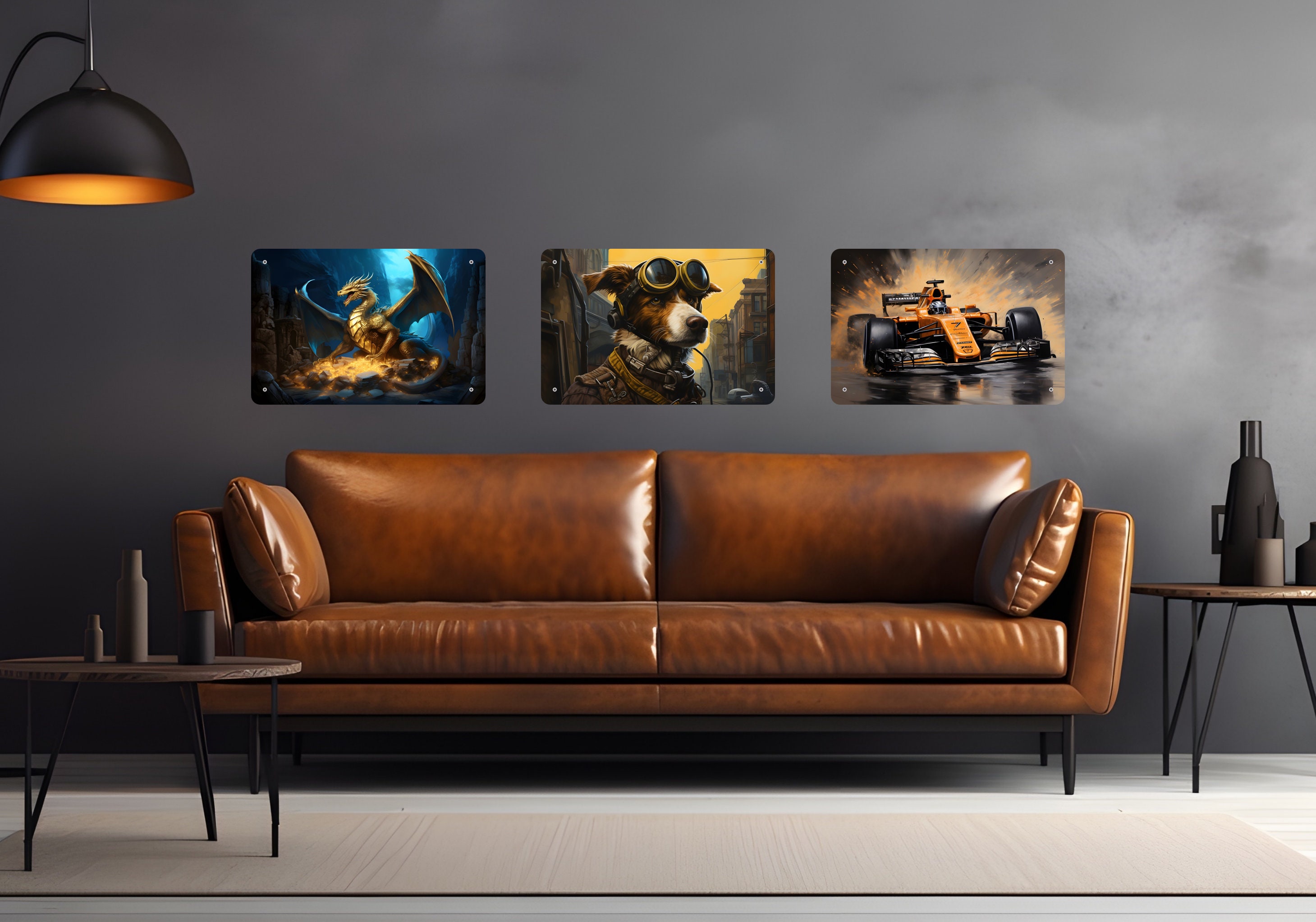 Metal Wall Art Steampunk Dog Etsy