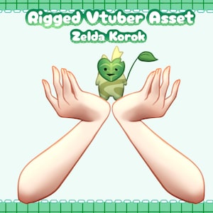 Vtuber Asset - Fully rigged - Zelda Korok
