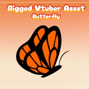 Vtuber Asset - Fully rigged - Butterfly