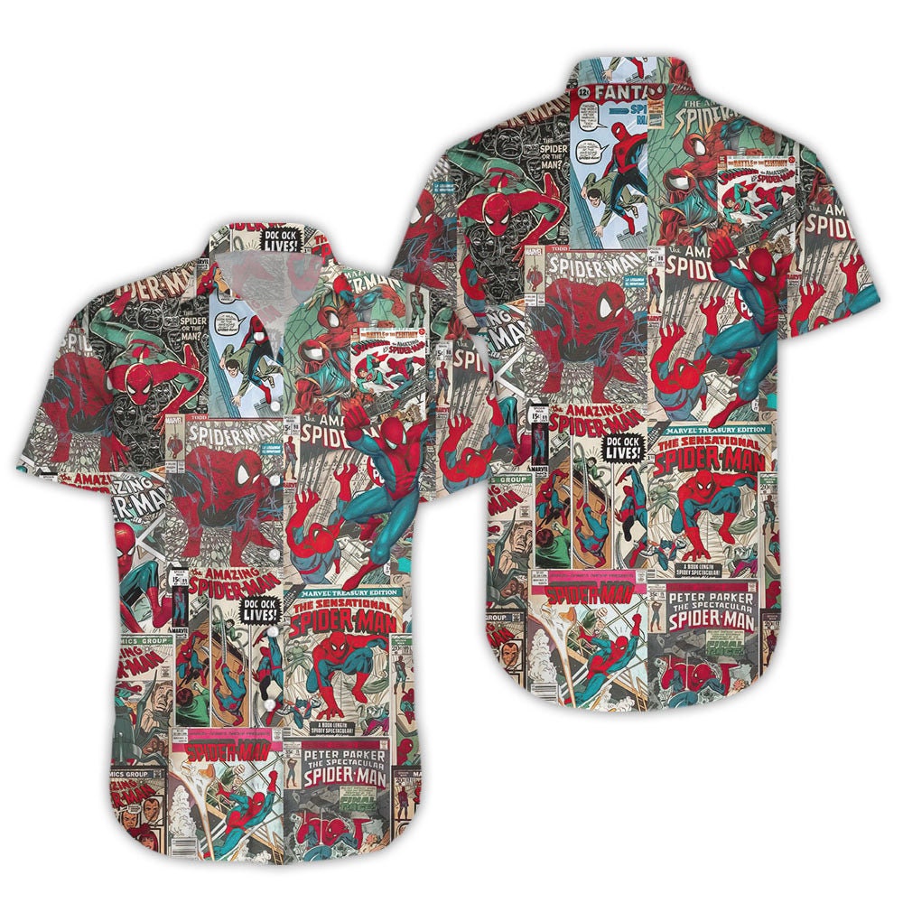 Discover Spider-Man Hawaiian Shirt