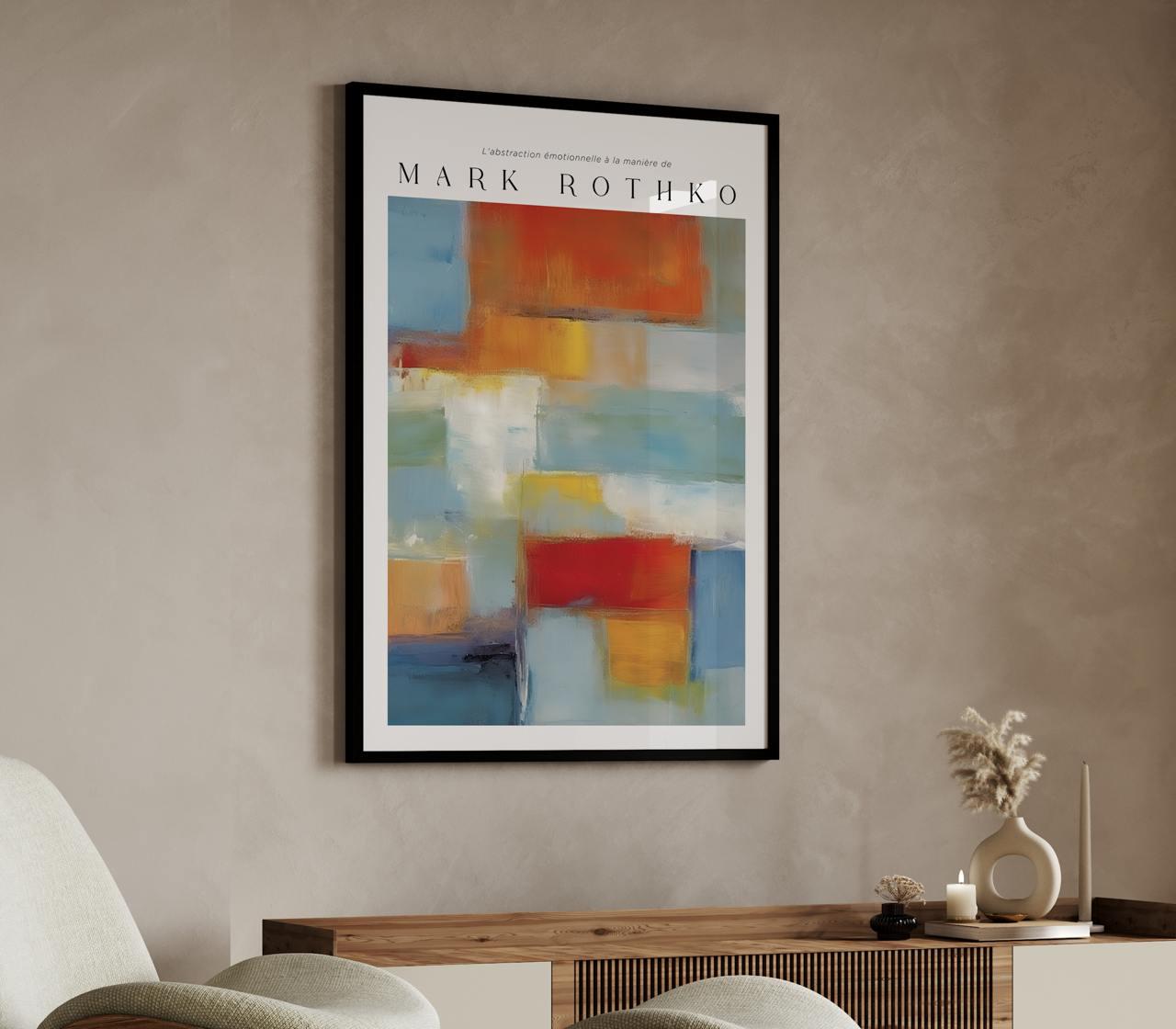 Marc Rothko Frames Mark Rothko Print Wall Art Framed, Minimalist Extra Large Wall Art ...