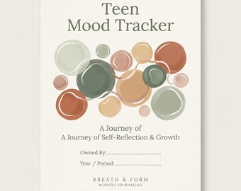 Teen Mood Tracker, Printable PDF, Digital Download