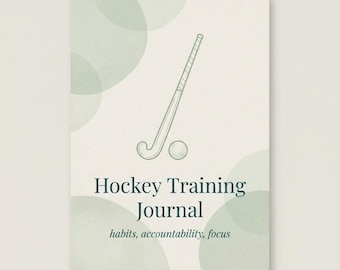 Hockey Training Journal Printable PDF — Match, Training and Habit Tracker